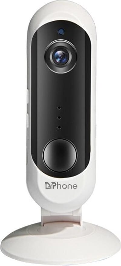 DrPhone IDC1 – 1080P Full HD Indoor Beveiligingscamera – Nachtvisie, Bewegingsdetectie, 2-Weg Audio & App-bediening – Micro SD Ondersteuning – Wit