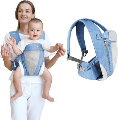 4-in-1 Baby en Peuter Draagzak met Verstelbare Ondersteuning - Geschikt tot 18 kg
