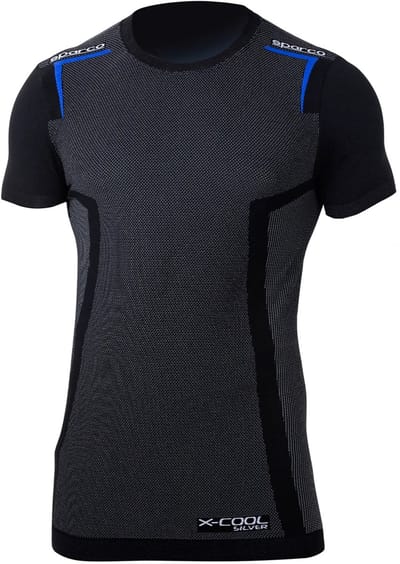 Sparco Ondershirt K-Carbon T-Shirt - Zwart/Wit — XS/S