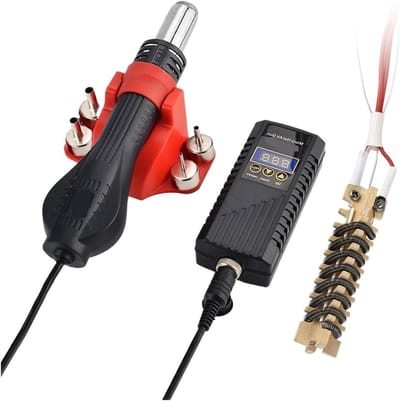 Heteluchtpistool - Soldeerstation - Elektronische Reparatie - Instelbare Temperatuur - 750W - Zwart