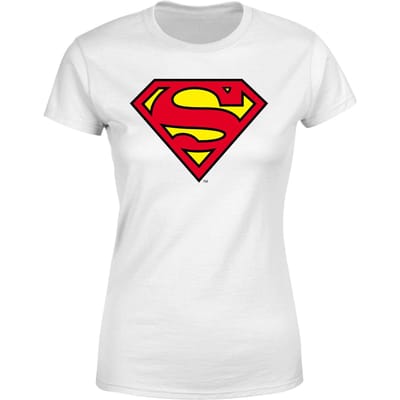 Official Superman Shield Women's T-Shirt - White - XS