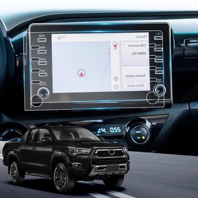 Pack van 2 Beschermfolies voor Toyota Hilux 2021-2023 - Nano Film Navigatiebescherming, Krasbestendige GPS Schermbeschermer, Ideaal voor AN120/AN130