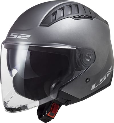 LS2 OF600 Copter II Mat Titanium 06 Jethelm - Helm