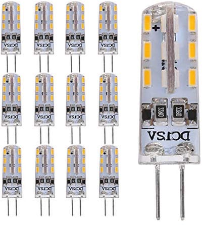 G4 LED Lampen 1.5W-4.5W, Warm Wit 3000K, 360° Stralingshoek, Set van 12