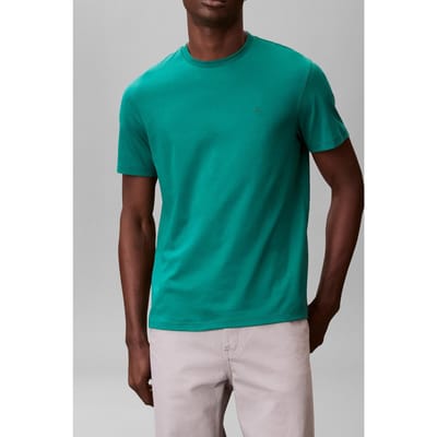 Calvin Klein Ss Supima Chest Embroidery Tee Enchanted Forest Taglia: S | Magliette basic Outlet | Uomo