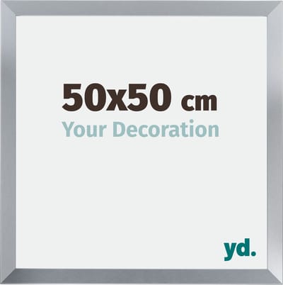 Your Decoration - Fotolijst 50x50 cm - MDF - Zilver Glans - Catania
