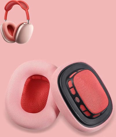 BukkitBow - Oorkussen Set Geschikt voor Apple Airpods Max – Vervangende Koptelefoon Oorkussens / Ear Pads - Memory Foam - Roze