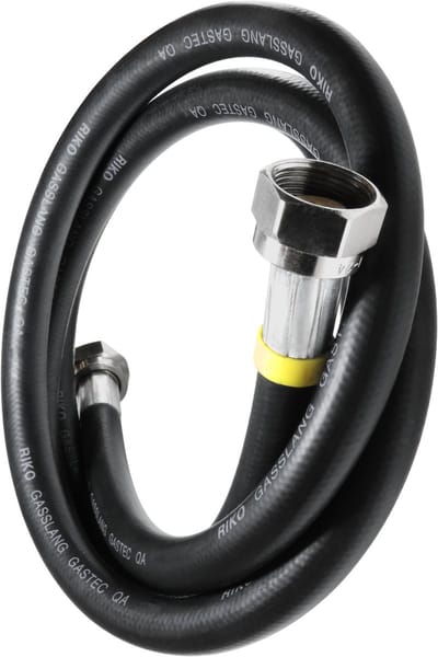 Dparts gasslang - 2 meter - voor losstaande gasfornuis - met standaard M24 aansluiting - 200cm