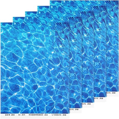 Watergolven Papier 6 Vellen 30 x 20 cm voor Modelbouw Landschap DIY Miniatuur Rivier Stroom Effect Plakfolie voor Watermodellen en Kunstmatig Water Maken