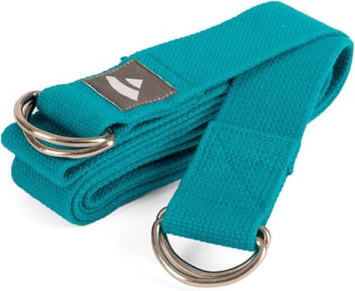 Yogagordel 2-in-1 - Mat Riem - Yoga Beoefenen - Dubbele Functie - 2 meter - Petrol