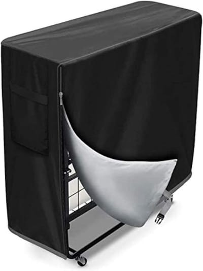 Opvouwbare Bed Opbergtas - Bed Beschermhoes - Stofvrije Opslag - Waterdicht Materiaal - 98.8 x 37.8 x 114 cm - Zwart