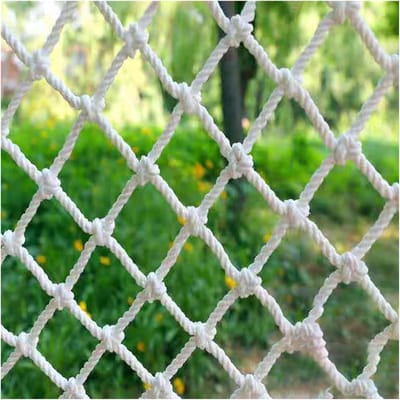 Kinderveiligheidsnet - Net voor kinderen - Balkon beveiligen - Duurzaam nylon materiaal - 2 x 9 m - Wit