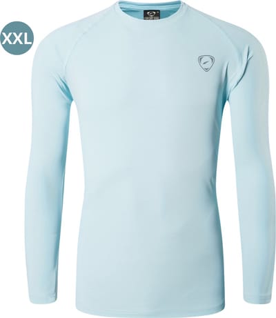 Nivard Rash Guard - Surf Shirt - Zwemkleding - UV Beschermende Kleding - Voor Zwemmen - Surfen - Duiken - Lichtblauw - Maat XXL