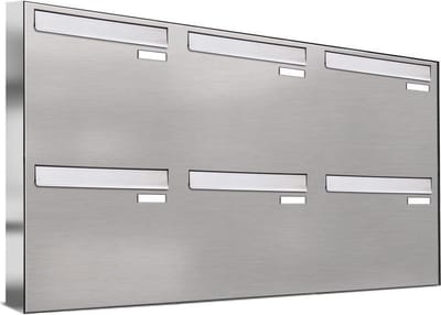 Brievenbus groot inbouw 6 adressen type 2
