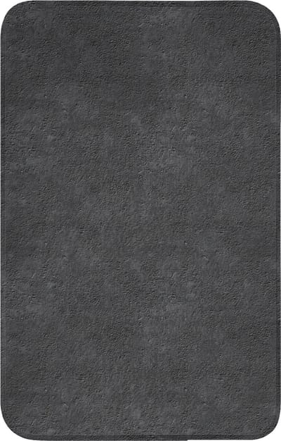 WC mat 50x80 cm - Antislip - Donkergrijs - Asfaltstructuur - Ruw - Toiletmat - Vloermat - Douchemat - Toilet tapijt - Toiletmatten