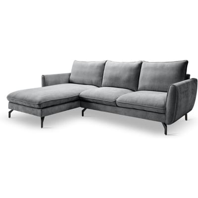 Furnilux Toronto l-shape bank links grijs moderne loungebank met duurzaam design