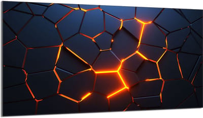TMK ArtDeko - Beschermplaat - 90x52 cm - Gehard Glas - Magma