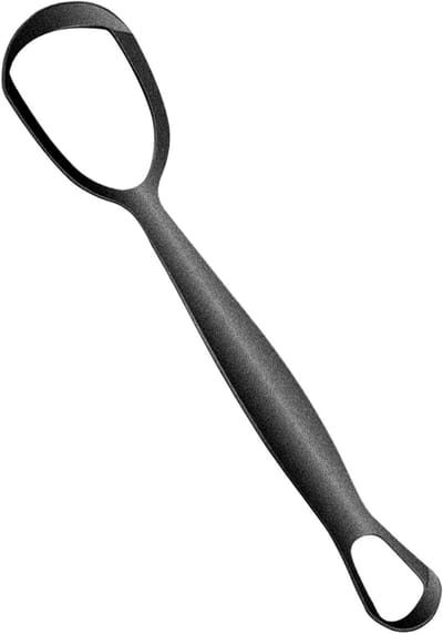 Metalen Tongschraper - RVS Reiniger - Mondhygiëne Verbeteren - Dubbele Hygiëneondersteuning - 155 cm - Zilver