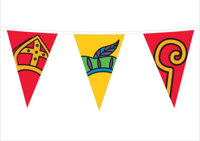 Vlaggenclub.nl Sinterklaas vlaggenlijn - Brandvertragend B1 - 10 meter