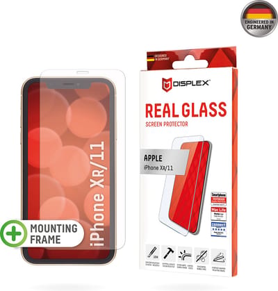 Displex Real Glass Glassprotector geschikt voor iPhone 11 XR - 10H Gehard Glas