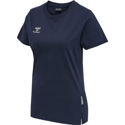 Hummel Move Grid Cotton T-shirt Met Korte Mouwen Blauw 2XL Vrouw