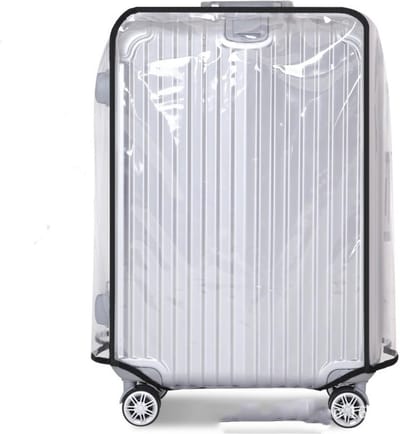 JHUBERS- Bagagebeschermer Waterdicht - Kofferhoes Transparant - Herbruikbaar - Lichtgewicht - Stofdicht - Geschikt voor koffers 61-76 cm
