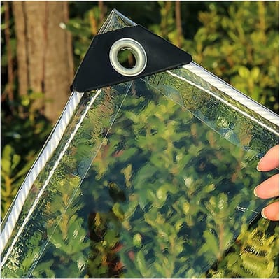 Waterdicht Zeildoek - Dekzeil Transparant - Planten Beschermen - Hoge Transparantie - 2.2m x 6.4m - Helder