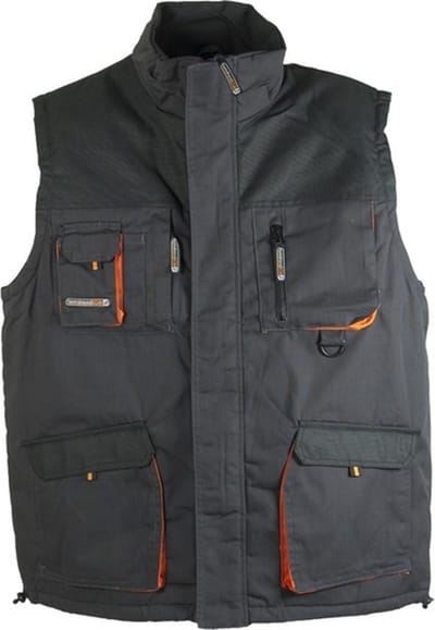 Terratrend Bodywarmer 4300 - 6310 Grijs/Oranje - S