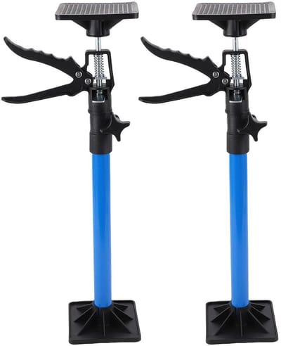 Kastkrik - Steunpaal - Kast Installatie - Verstelbaar Telescopisch - Tot 115 cm - Blauw