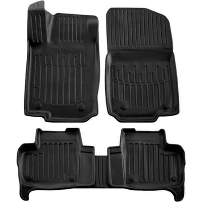 Tapis de sol 3D - SCOUTT - Mazda W166 ML 2011-2015 - Caoutchouc Premium - Noir - Sur mesure noir