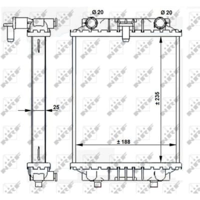Radiator, motorkoeling NRF 59183
