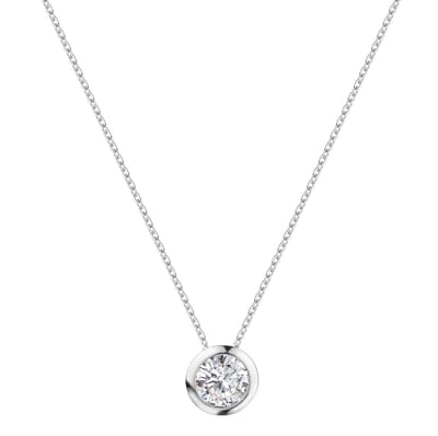 Celesta Silber Anhänger mit Kette 925 Silber rhodiniert