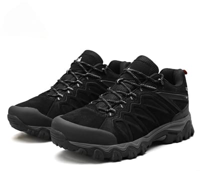 Wandelschoenen - Waterdicht - Lederen - Hicking schoenen - Berg schoenen - Wandelschoenen heren - Zwart - Maat 40