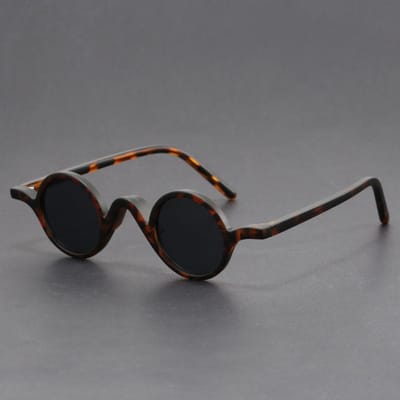 Peekaboo klein montuur ronde zonnebril voor dames vintage unisex Pasvorm TR90 retro zonnebril voor heren acetaat koreaanse stijl