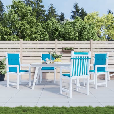 vidaXL - Tuinstoelkussens - lage - rug - 4 - st - 100x50x3 - cm - oxford - stof - blauw