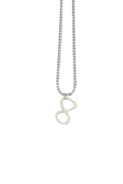 IbizaMen KIDS - Jongens - ketting - ballchain - rvs - infiniti - van bone
