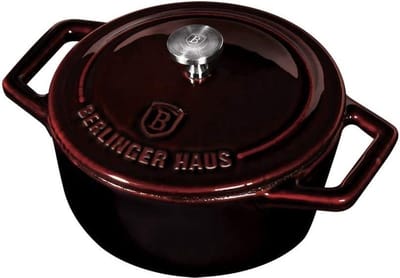 Berlinger Haus 6495 - Mini Gietijzeren braadpan - Burgundy collection - 10 x 4.8 cm - Mini Pan