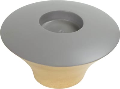 Fine Asianliving Japandi Kaarshouder Mangohout Handgemaakt Grijs D13xH8cm