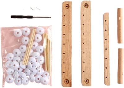 Telraam Abacus - Rekenhulp Telmachine - Wiskunde Leren - Hout en Kunststof - 169x69cm - Wit