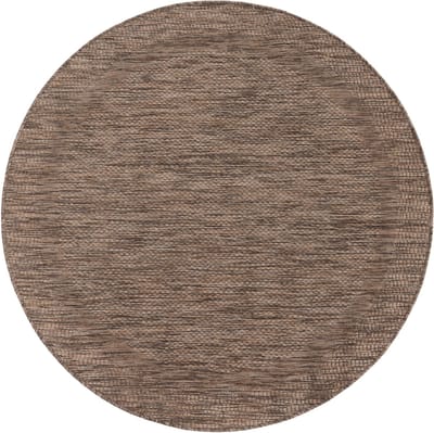 Flycarpets Binnen & Buitenkleed Romile - Kader / Lijstmotief - Bruin