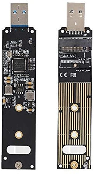 Dailygoods - M.2 NVMe naar USB adapter - Hoge snelheid - Compact formaat - M.2 PCIe naar Harde Schijf Converter - Geschikt voor SSD's - 10 Gbps overdr