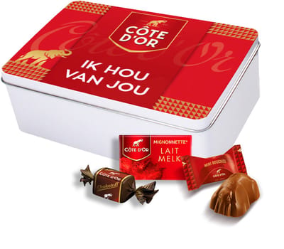The best of Côte d'Or Collection box "Ik hou van jou" - Mini Bouchée, Mignonnette Melk & Chokotoff - 600g