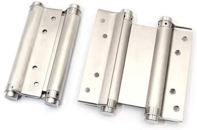 Dailygoody - Stainless Steel Swing Hinge 6" voor Dubbele Deuren - Zelfsluitend en Duurzaam