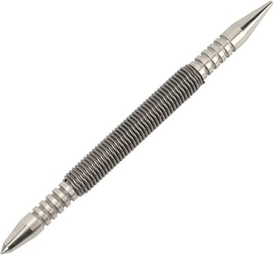 Dubbele Hoofden Veer Nagel met 3500PSI Impactkracht - Carbon Staal Hammerless Center Punch voor Precisiewerk en Klusprojecten