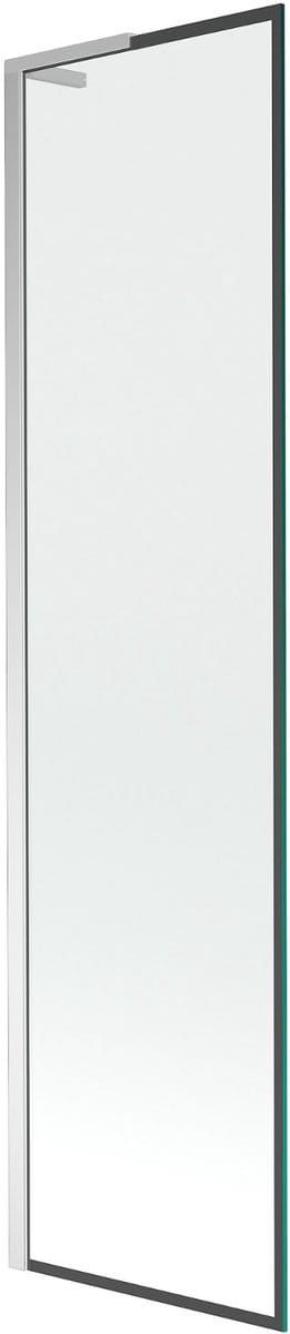 Mexen Next L badwand 1-delig 50 x 150 , zwart frame, chroom - 895-050-000-03-70-01
