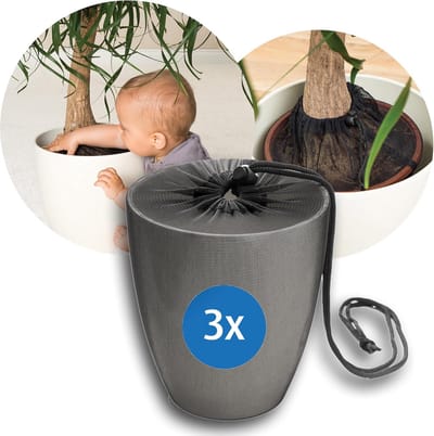 Plantenbeschermingsnet voor bloempotten tot 30 cm - 3 stuks
