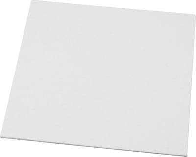 Canvas Paneel, afm 20x20 cm, dikte 3 mm, 280 gr, wit, 1 stuk