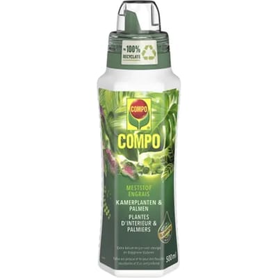 COMPO Vloeibare Meststof Kamerplanten en Palmen - voor stevige planten en diepgroene bladeren - fles 500 ml