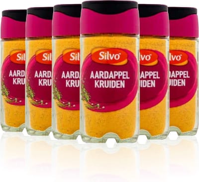 Silvo® | 6 x Shake It Aardappel Kruidenmix 65 g | voor gekookte, gepureerde en gebakken aardappelen |multipack