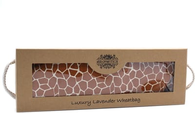 Luxe lavendel tarwezak in geschenkdoos - Madagascar Giraffe